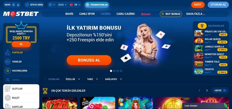 Mostbet Casino – Aparıcı Onlayn Casino & İdman Mərc Saytı